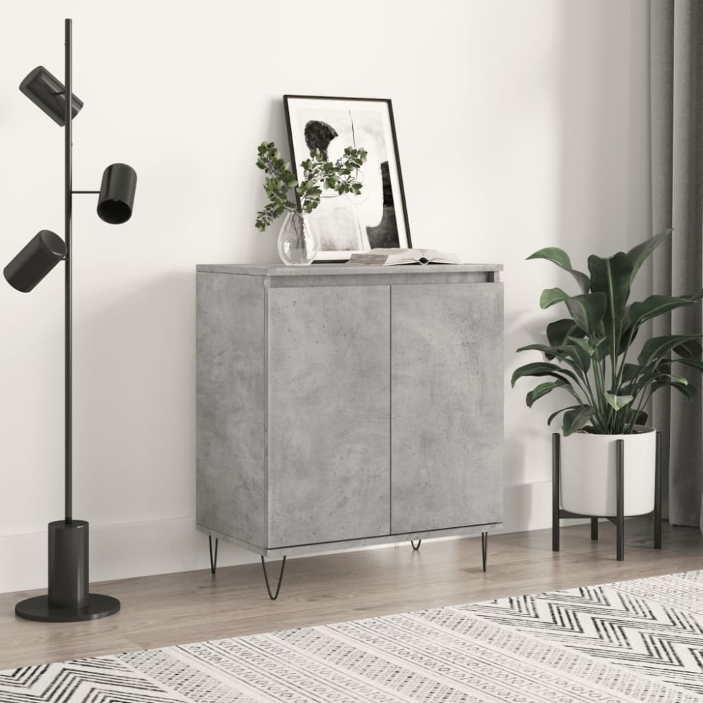 vidaXL Servantă, gri beton, 60x35x70 cm, lemn prelucrat