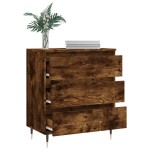 vidaXL Servantă, stejar fumuriu, 60x30x75 cm, lemn compozit