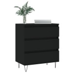 vidaXL Servantă, negru, 60x35x70 cm, lemn prelucrat