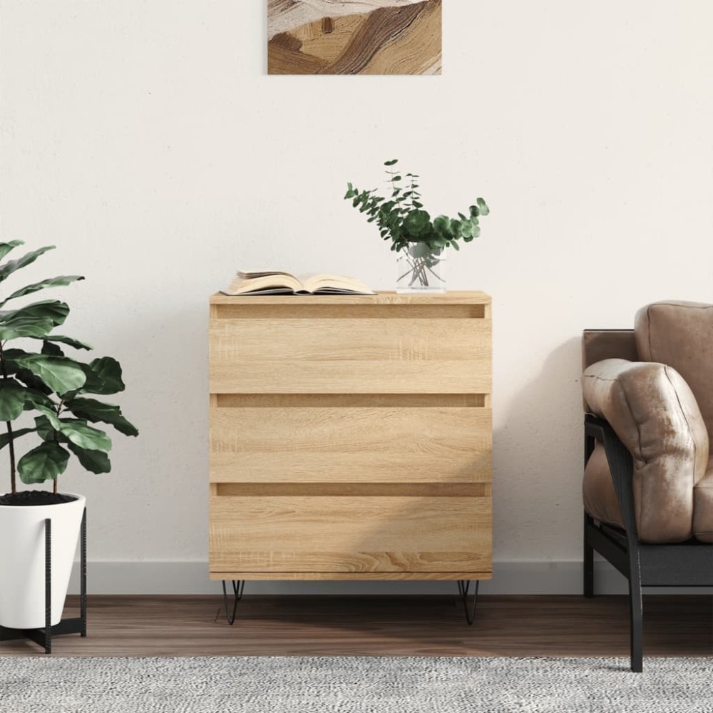 vidaXL Servantă, stejar sonoma, 60x35x70 cm, lemn prelucrat