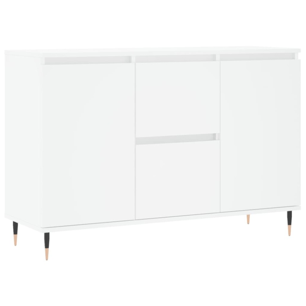 vidaXL Servantă, alb, 101,5x35x70 cm, lemn prelucrat