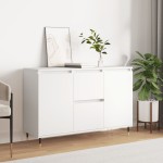 vidaXL Servantă, alb, 101,5x35x70 cm, lemn prelucrat