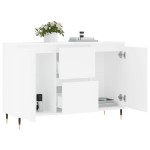 vidaXL Servantă, alb, 101,5x35x70 cm, lemn prelucrat