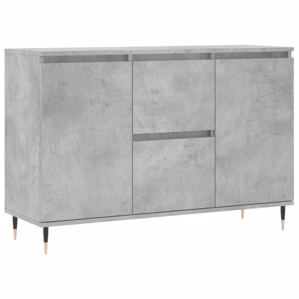 vidaXL Servantă, gri beton, 101,5x35x70 cm, lemn prelucrat