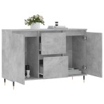 vidaXL Servantă, gri beton, 101,5x35x70 cm, lemn prelucrat vidaXL Servantă, gri beton, 101,5x35x70 cm, lemn prelucrat