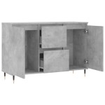 vidaXL Servantă, gri beton, 101,5x35x70 cm, lemn prelucrat vidaXL Servantă, gri beton, 101,5x35x70 cm, lemn prelucrat