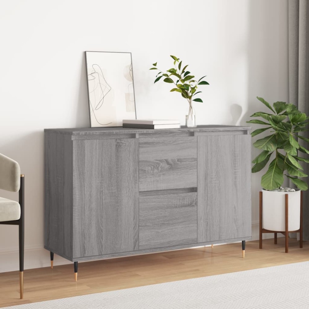 vidaXL Servantă, gri sonoma, 101,5x35x70 cm, lemn prelucrat