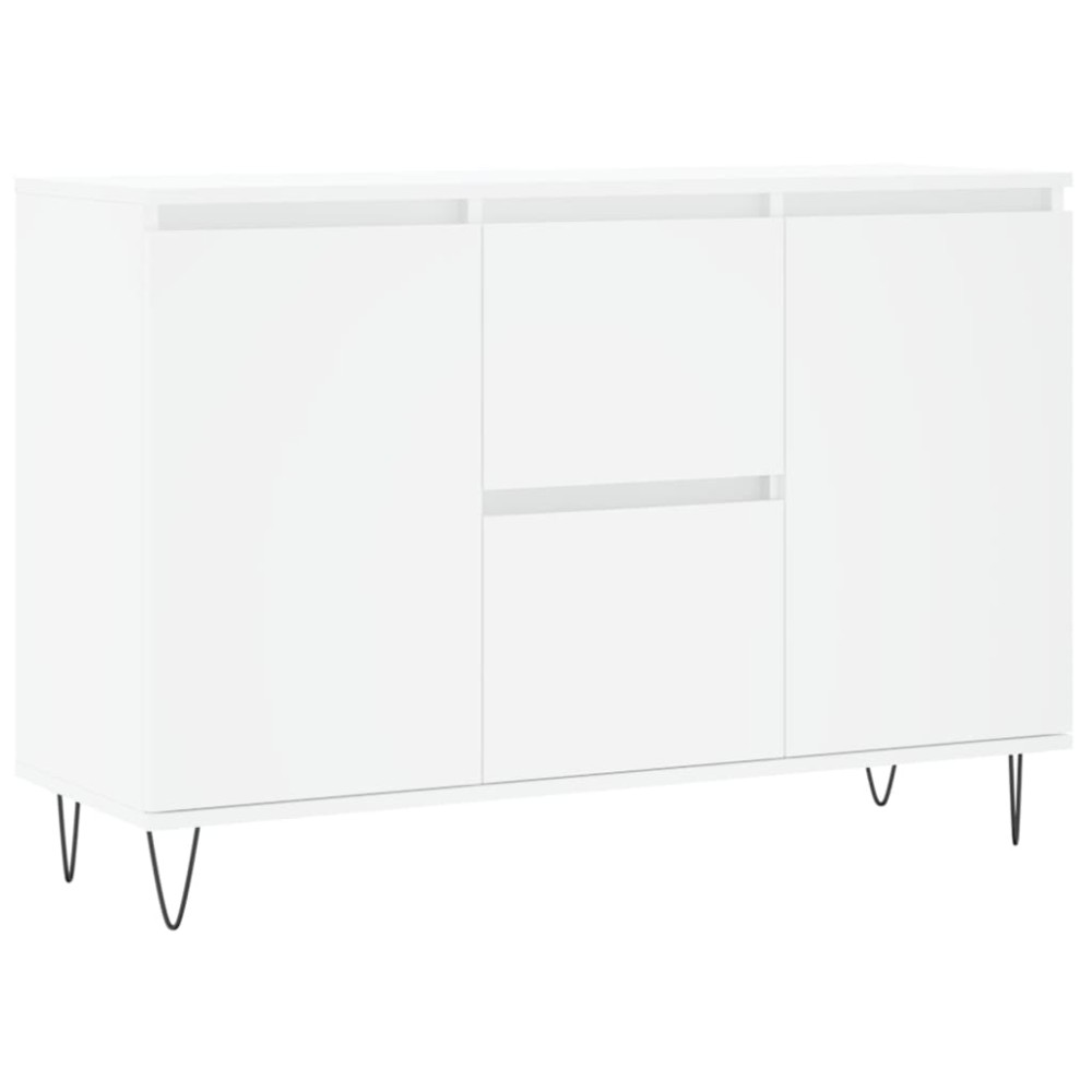 vidaXL Servantă, alb, 101,5x35x70 cm, lemn prelucrat