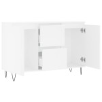 vidaXL Servantă, alb, 101,5x35x70 cm, lemn prelucrat