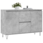 vidaXL Servantă, gri beton, 101,5x35x70 cm, lemn prelucrat vidaXL Servantă, gri beton, 101,5x35x70 cm, lemn prelucrat