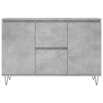 vidaXL Servantă, gri beton, 101,5x35x70 cm, lemn prelucrat vidaXL Servantă, gri beton, 101,5x35x70 cm, lemn prelucrat