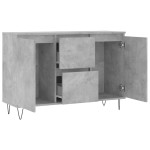 vidaXL Servantă, gri beton, 101,5x35x70 cm, lemn prelucrat vidaXL Servantă, gri beton, 101,5x35x70 cm, lemn prelucrat
