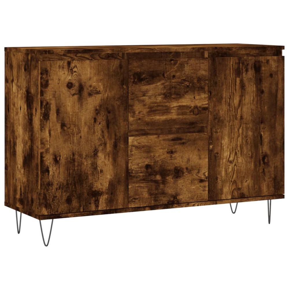 vidaXL Servantă, stejar fumuriu, 104x35x70 cm, lemn prelucrat