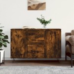 vidaXL Servantă, stejar fumuriu, 101,5x35x70 cm, lemn prelucrat