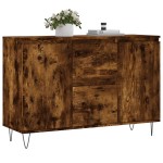 vidaXL Servantă, stejar fumuriu, 101,5x35x70 cm, lemn prelucrat