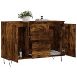 vidaXL Servantă, stejar fumuriu, 101,5x35x70 cm, lemn prelucrat