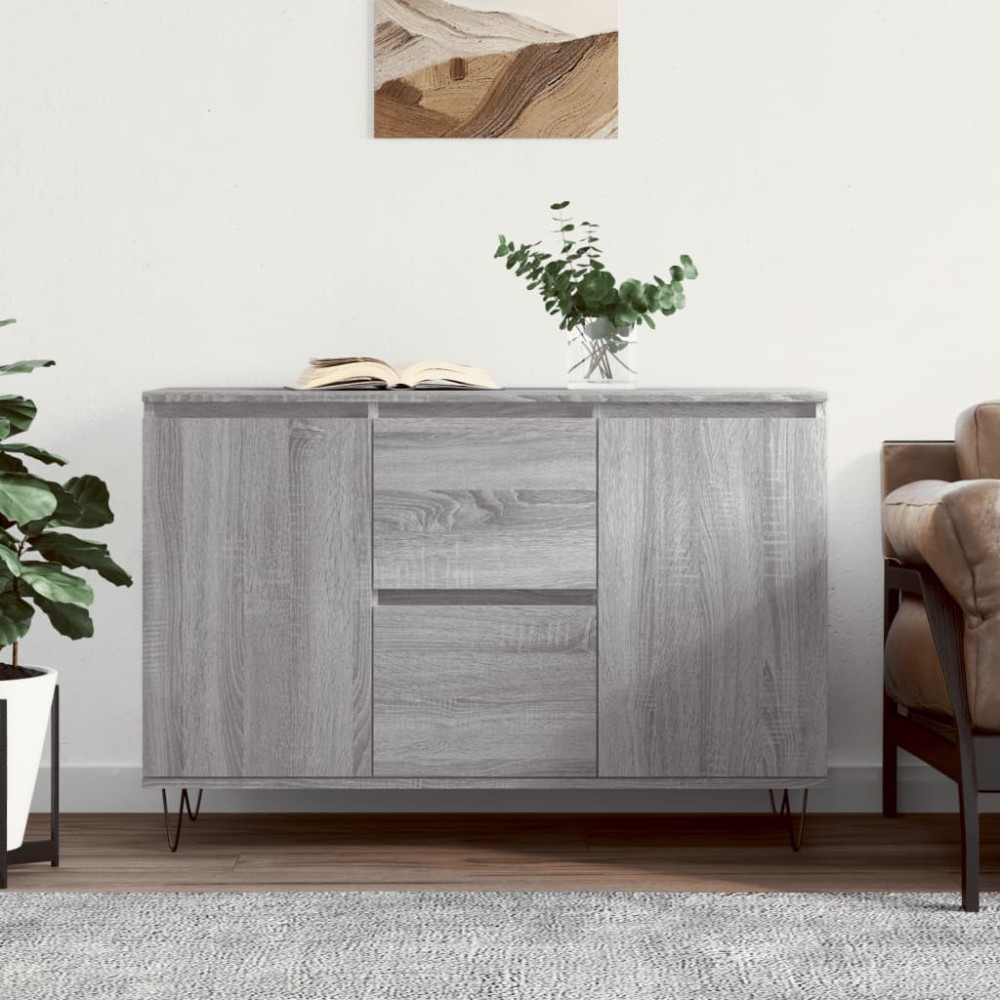 vidaXL Servantă, gri sonoma, 101,5x35x70 cm, lemn prelucrat