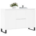 vidaXL Servantă, alb, 101,5x35x70 cm, lemn prelucrat