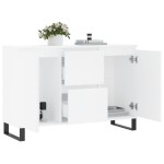 vidaXL Servantă, alb, 101,5x35x70 cm, lemn prelucrat