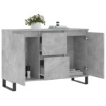 vidaXL Servantă, gri beton, 101,5x35x70 cm, lemn prelucrat vidaXL Servantă, gri beton, 101,5x35x70 cm, lemn prelucrat