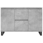 vidaXL Servantă, gri beton, 101,5x35x70 cm, lemn prelucrat vidaXL Servantă, gri beton, 101,5x35x70 cm, lemn prelucrat