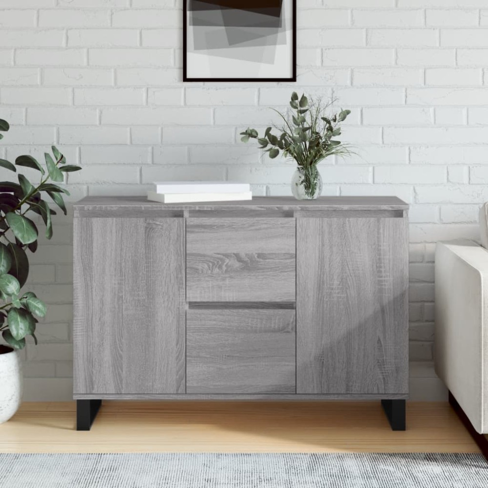 vidaXL Servantă, gri sonoma, 101,5x35x70 cm, lemn prelucrat