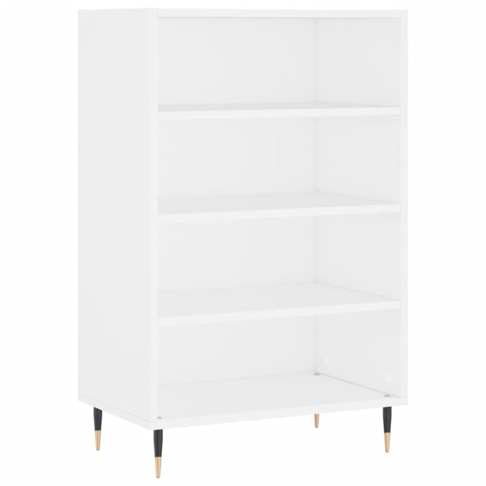 vidaXL Dulap înalt, alb, 57x35x90 cm, lemn compozit