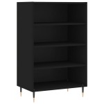 vidaXL Dulap înalt, negru, 57x35x90 cm, lemn compozit