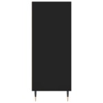 vidaXL Dulap înalt, negru, 57x35x90 cm, lemn compozit