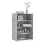 vidaXL Dulap înalt, gri beton, 57x35x90 cm, lemn compozit