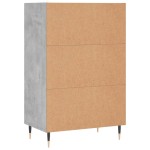 vidaXL Dulap înalt, gri beton, 57x35x90 cm, lemn compozit
