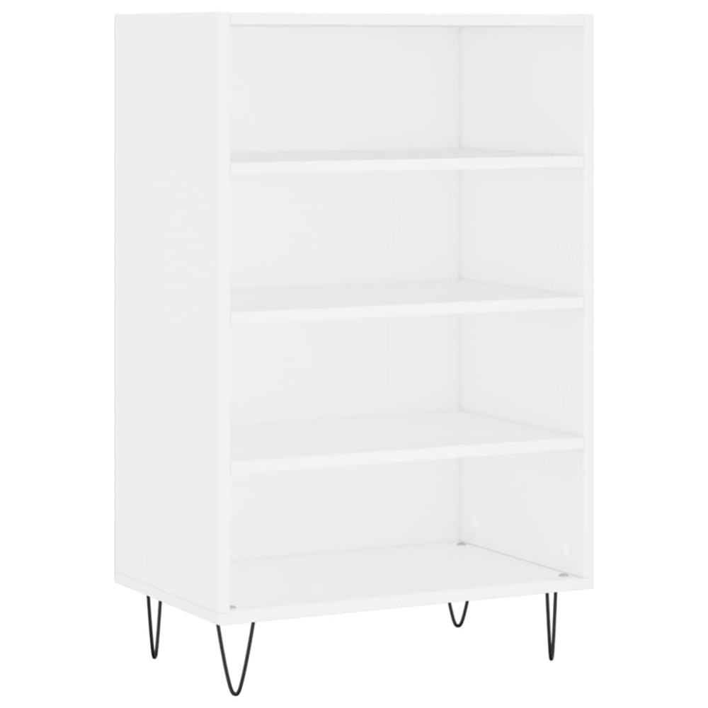 vidaXL Dulap înalt, alb, 57x35x90 cm, lemn compozit