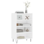 vidaXL Dulap înalt, alb, 57x35x90 cm, lemn compozit