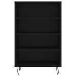vidaXL Dulap înalt, negru, 57x35x90 cm, lemn compozit