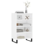 vidaXL Dulap înalt, alb, 57x35x90 cm, lemn compozit