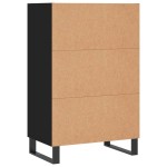 vidaXL Dulap înalt, negru, 57x35x90 cm, lemn compozit