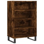 vidaXL Dulap înalt, stejar fumuriu, 57x35x90 cm, lemn compozit
