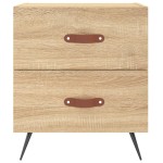 vidaXL Noptiere, 2 buc., stejar sonoma, 40x35x47,5 cm, lemn compozit vidaXL Noptiere, 2 buc., stejar sonoma, 40x35x47,5 cm, lemn compozit