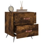 vidaXL Noptiere, 2 buc., stejar fumuriu, 40x35x47,5 cm, lemn compozit vidaXL Noptiere, 2 buc., stejar fumuriu, 40x35x47,5 cm, lemn compozit