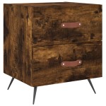 vidaXL Noptiere, 2 buc., stejar fumuriu, 40x35x47,5 cm, lemn compozit vidaXL Noptiere, 2 buc., stejar fumuriu, 40x35x47,5 cm, lemn compozit