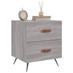 vidaXL Noptiere, 2 buc., gri sonoma, 40x35x47,5 cm, lemn compozit vidaXL Noptiere, 2 buc., gri sonoma, 40x35x47,5 cm, lemn compozit