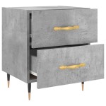vidaXL Noptieră, gri beton, 40x35x47,5 cm, lemn compozit
