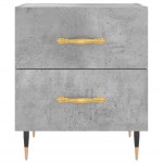 vidaXL Noptieră, gri beton, 40x35x47,5 cm, lemn compozit