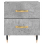 vidaXL Noptiere, 2 buc., gri beton, 40x35x47,5 cm, lemn compozit