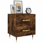 vidaXL Noptiere, 2 buc., stejar fumuriu, 40x35x47,5 cm, lemn compozit vidaXL Noptiere, 2 buc., stejar fumuriu, 40x35x47,5 cm, lemn compozit