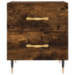 vidaXL Noptiere, 2 buc., stejar fumuriu, 40x35x47,5 cm, lemn compozit vidaXL Noptiere, 2 buc., stejar fumuriu, 40x35x47,5 cm, lemn compozit