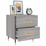 vidaXL Noptiere, 2 buc., gri sonoma, 40x35x47,5 cm, lemn compozit vidaXL Noptiere, 2 buc., gri sonoma, 40x35x47,5 cm, lemn compozit