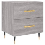 vidaXL Noptiere, 2 buc., gri sonoma, 40x35x47,5 cm, lemn compozit vidaXL Noptiere, 2 buc., gri sonoma, 40x35x47,5 cm, lemn compozit