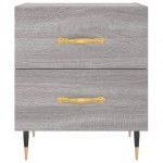 vidaXL Noptiere, 2 buc., gri sonoma, 40x35x47,5 cm, lemn compozit vidaXL Noptiere, 2 buc., gri sonoma, 40x35x47,5 cm, lemn compozit