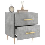 vidaXL Noptieră, gri beton, 40x35x47,5 cm, lemn compozit